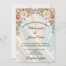 Convite de Casamento Silk & Spring Blossoms