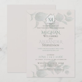 Convite De Casamento | Silver Sage Eucalyptus