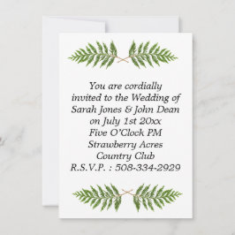 Convite de casamento simples