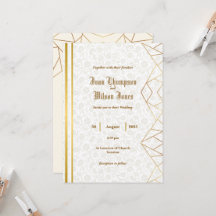 Convite de Casamento Simples