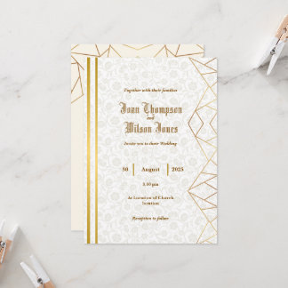 Convite de Casamento Simples