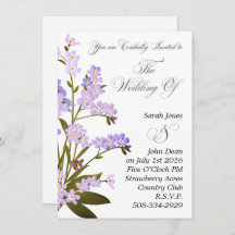 Convite de casamento simples