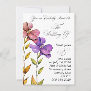 convite de casamento simples