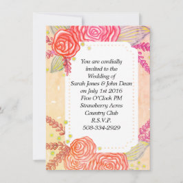 Convite de casamento simples