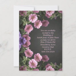 Convite de casamento simples