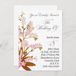 Convite de casamento simples