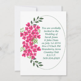 Convite de casamento simples