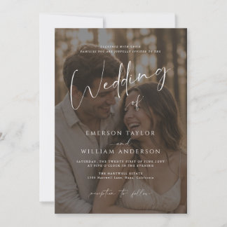 Convite de Casamento Simples e Elegante Tudo em Um