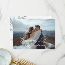 Convite de Casamento Simples Moderno Personalizado