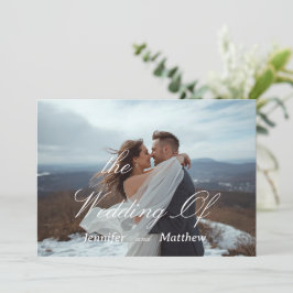 Convite de Casamento Simples Moderno Personalizado