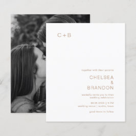 Convite de Casamento Simples Orçamento Baixo com M