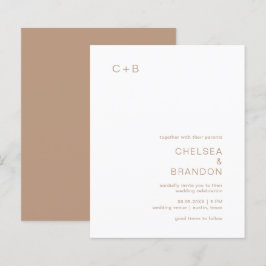 Convite de Casamento Simples Orçamento Baixo com M