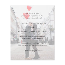 Convite de Casamento Simples Orçamento Moderno Fot