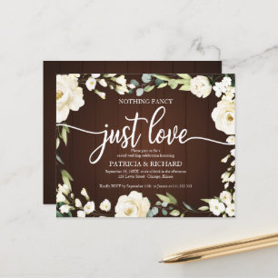 Convite de Casamento Simples Sem Frescuras Floral