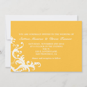 Convite de casamento SOLAR POWER FLOURISH