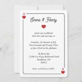 Convite de casamento Sortudo no Amor