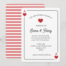 Convite de casamento Sortudo no Amor