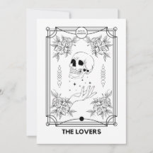 Convite de Casamento Tarot dos Amantes
