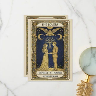 Convite de Casamento Tarot Místico – Personalizado