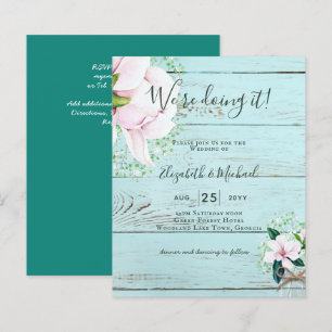 Convite de casamento Tchic Link Magnolia