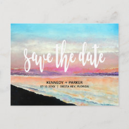 Convite de casamento tema praia para salvar a data