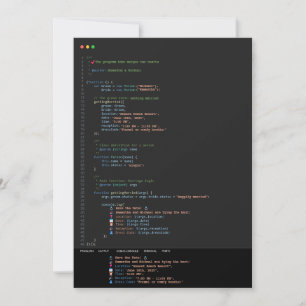 Convite de Casamento Temático Programador Desenvol