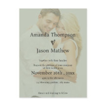 Convite de Casamento Translúcido de Sobreposição V