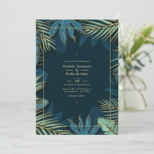 Convite de Casamento Tropical