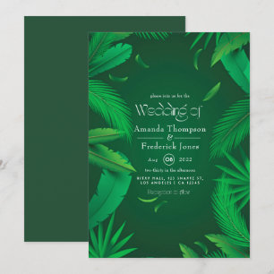 Convite de Casamento Tropical