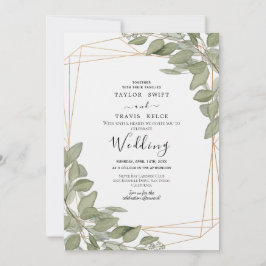 Convite de Casamento Tropical Olive Beach