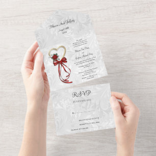 Convite de Casamento Tudo em Um