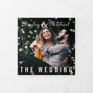 Convite de Casamento Único Capa de Álbum de Vinil