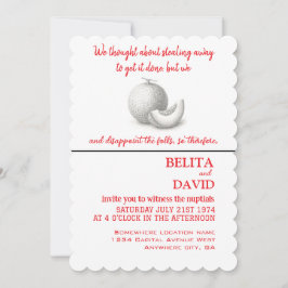 Convite de casamento único e engraçado