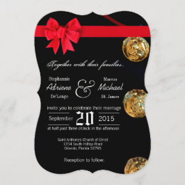 Convite de casamento uniforme para o vestido de ma