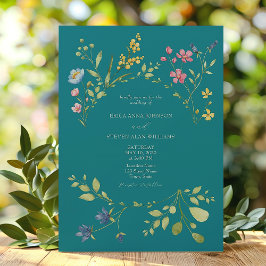 Convite de Casamento Verde Primavera
