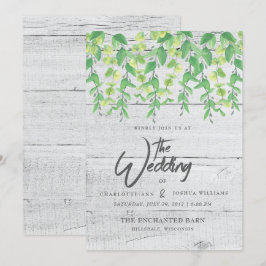 CONVITE DE CASAMENTO | Verde Russo Aquarela