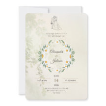 Convite de Casamento Verde Sage | Elegante Moderno