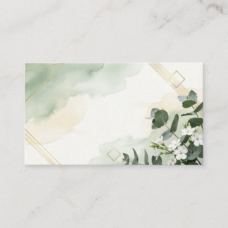 Convite de Casamento Verde Sage Moderno | Minimali