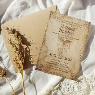 Convite de Casamento Viking Saga Nórdica
