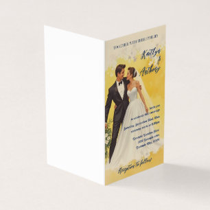 Convite de Casamento Vintage Estilo Belle Époque