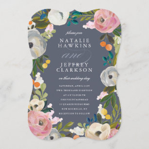 Convite De Casamento Vintage Florals