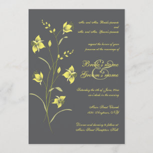 Convite de Casamento Vintage Lily