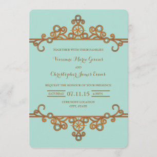 Convite de casamento Vintage náutico