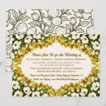 Convite de Casamento Virginia Dogwood