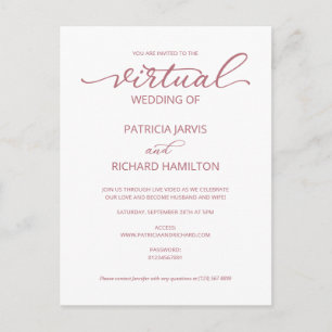 Convite de Casamento Virtual Simples e Elegante