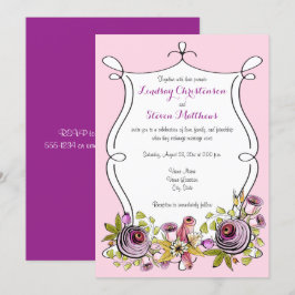 Convite De Casamento Whimsical | Florestas de aqua