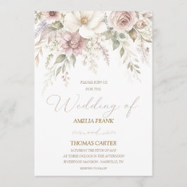 Convite de Casamento Whispering Magnolia