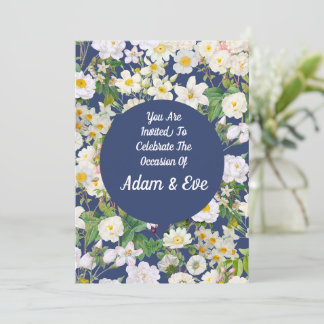 Convite de Casamento White Bloom 