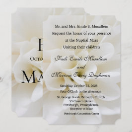 Convite de Casamento White Lily