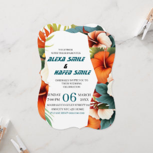 Convite de Casamento Wildflower Gatefold, Bela Fes